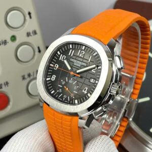 Đồng Hồ Patek Philippe Aquanaut 5968A Replica Dây Cao Su Màu Cam (2)