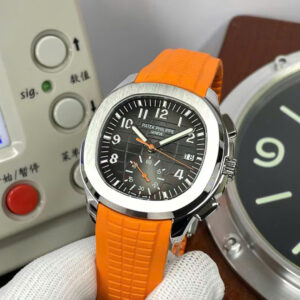Đồng Hồ Patek Philippe Aquanaut 5968A Replica Dây Cao Su Màu Cam (2)