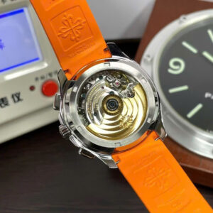 Đồng Hồ Patek Philippe Aquanaut 5968A Replica Dây Cao Su Màu Cam (2)